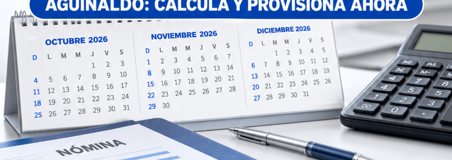 Guía laboral de ContaSosa sobre el cálculo del aguinaldo 2026: remuneraciones devengadas divididas por doce y pago antes del 31 de diciembre.