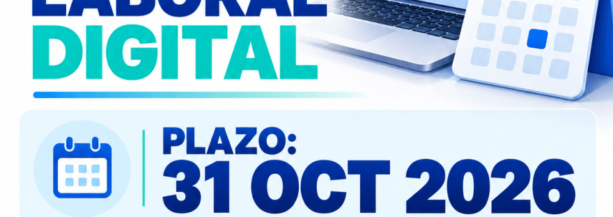 Flyer de ContaSosa sobre el Libro de Información Laboral digital, con plazo al 31 de octubre de 2026 y multas de 10, 20 o 30 jornales